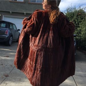 Vintage Fur Coat Mink dyed Ermine